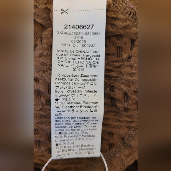 Missguided+ Textured Brown High Low Dress - Picture 4 of 9